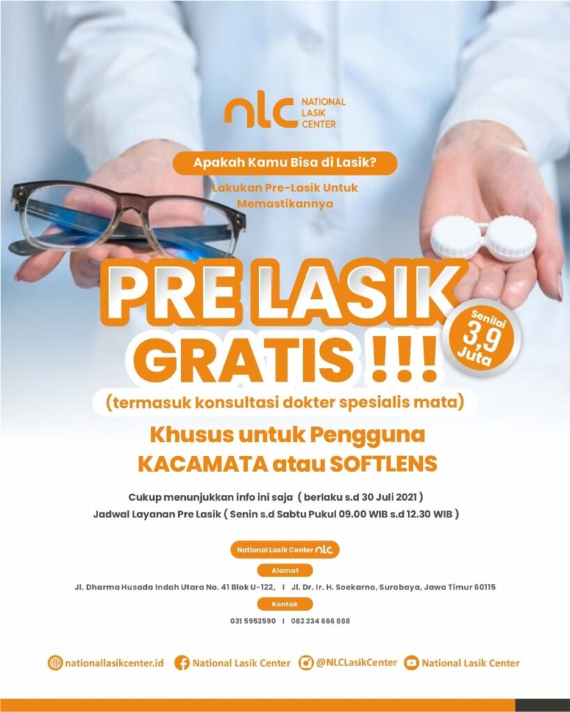 Promo Pre Lasik Gratis National Lasik Center